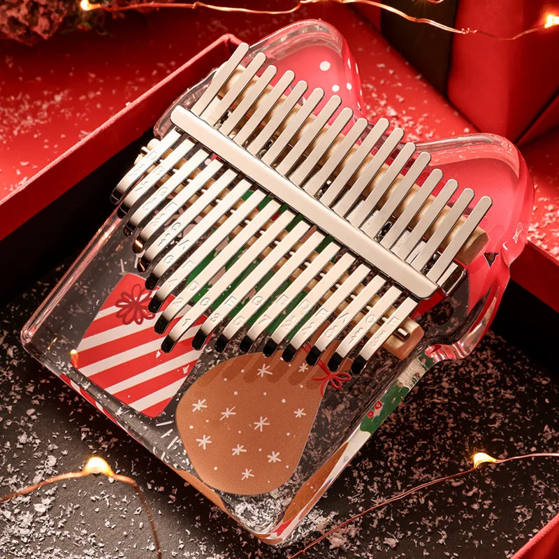 Christmas gift kalimba 17-tone thumb piano five-finger piano kalimba holiday gift cross-border special supply