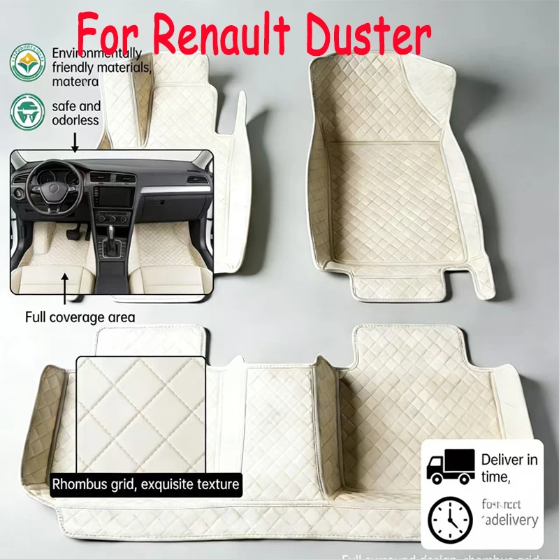 Alfombrillas para coche Dacia Duster Renault Duster HM 2021 ~ 2022, juego completo de accesorios para coche, impermeables y protectores