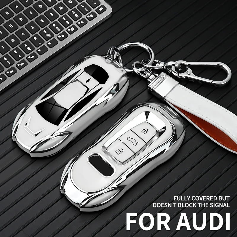 TPU Unique sports car styling funda llave For Audi A3 A5 A5L 2025 Q5 Q6 Q6L A6 A6L Premium Exquisite Cubierta De Control Remoto