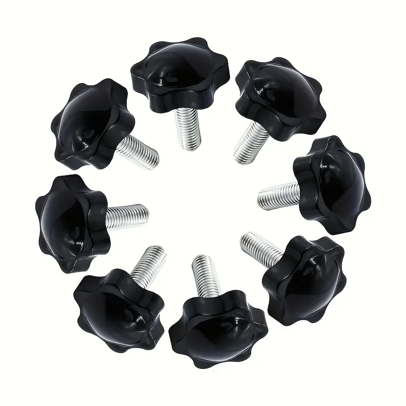 10 Stück Durchmesser 38 mm Torx-förmiger Sechskantgriff sternförmige Knopfschraube, Torx-Griffschraube, Handspannschraube.