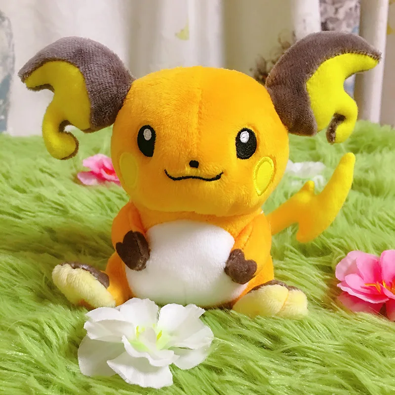 

Японский Pokemon Fit Alolan Raichu, плюшевая игрушка, детские милые мягкие подарки и подарки на день рождения, Рождество