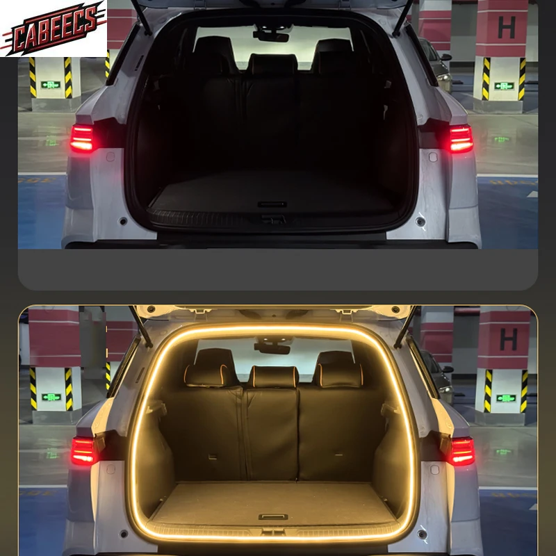 

For BYD Sealion 6 Seal U Song Plus E6 ATTO 3 DM-i EV 2021-2024 Atmosphere Lights Automobile Trunk Ambient Light LED