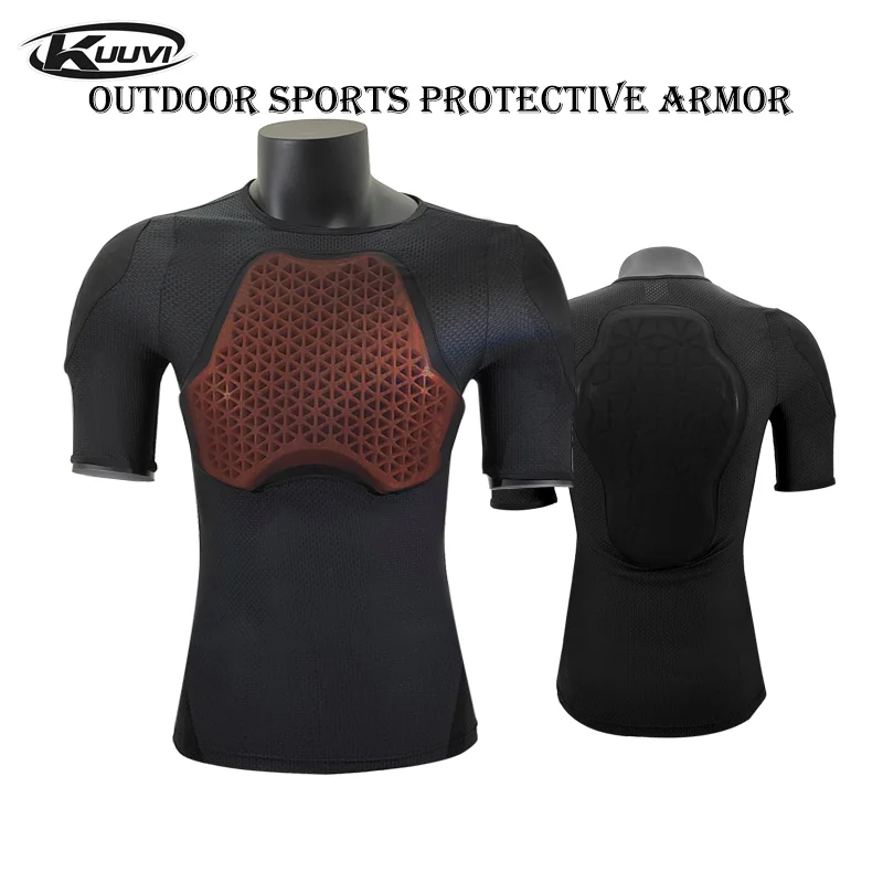 

KUUVI Sports Armor Protector Jacket Body Support Motorcycle Cycling Offroad Guard Brace Protective Gears Chest Ski Protection