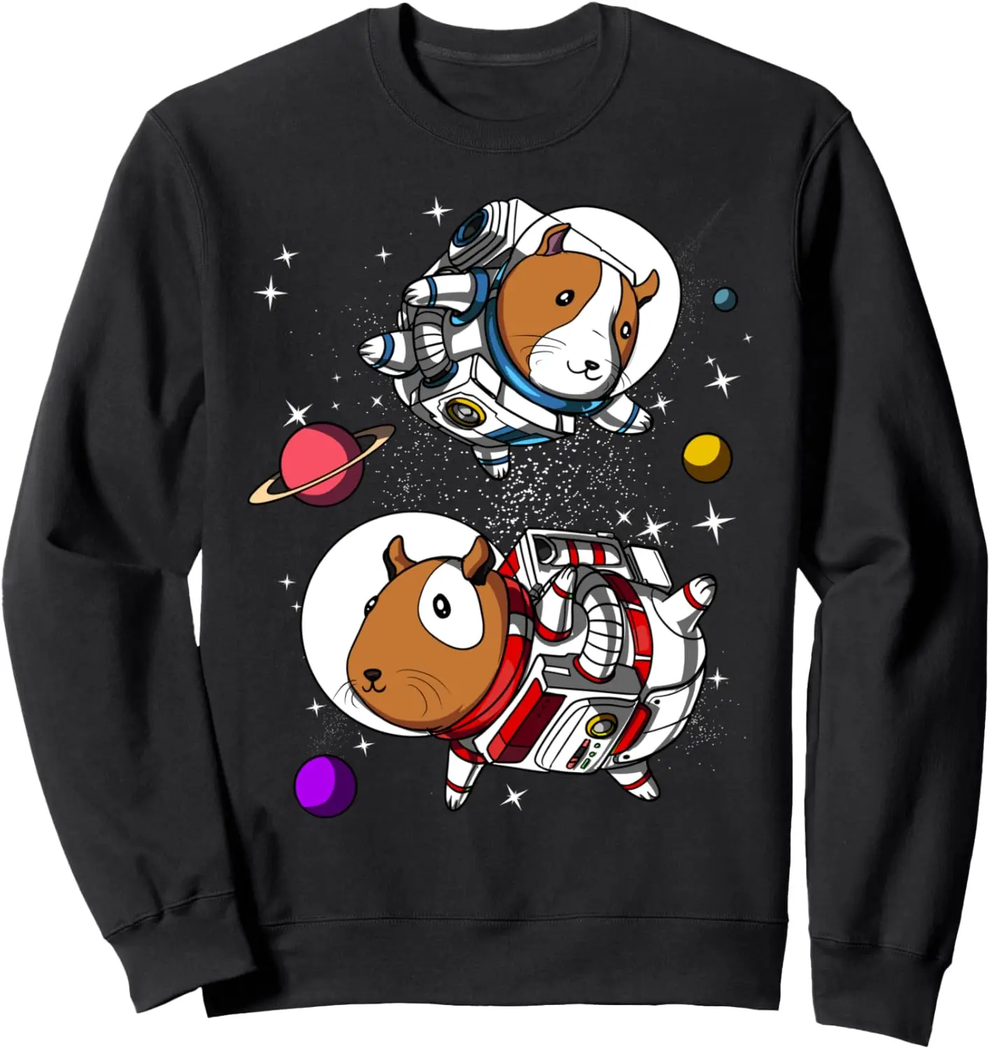 Guinea Pig Space Astronaut Funny Science Fiction Kids Boys Sweatshirt