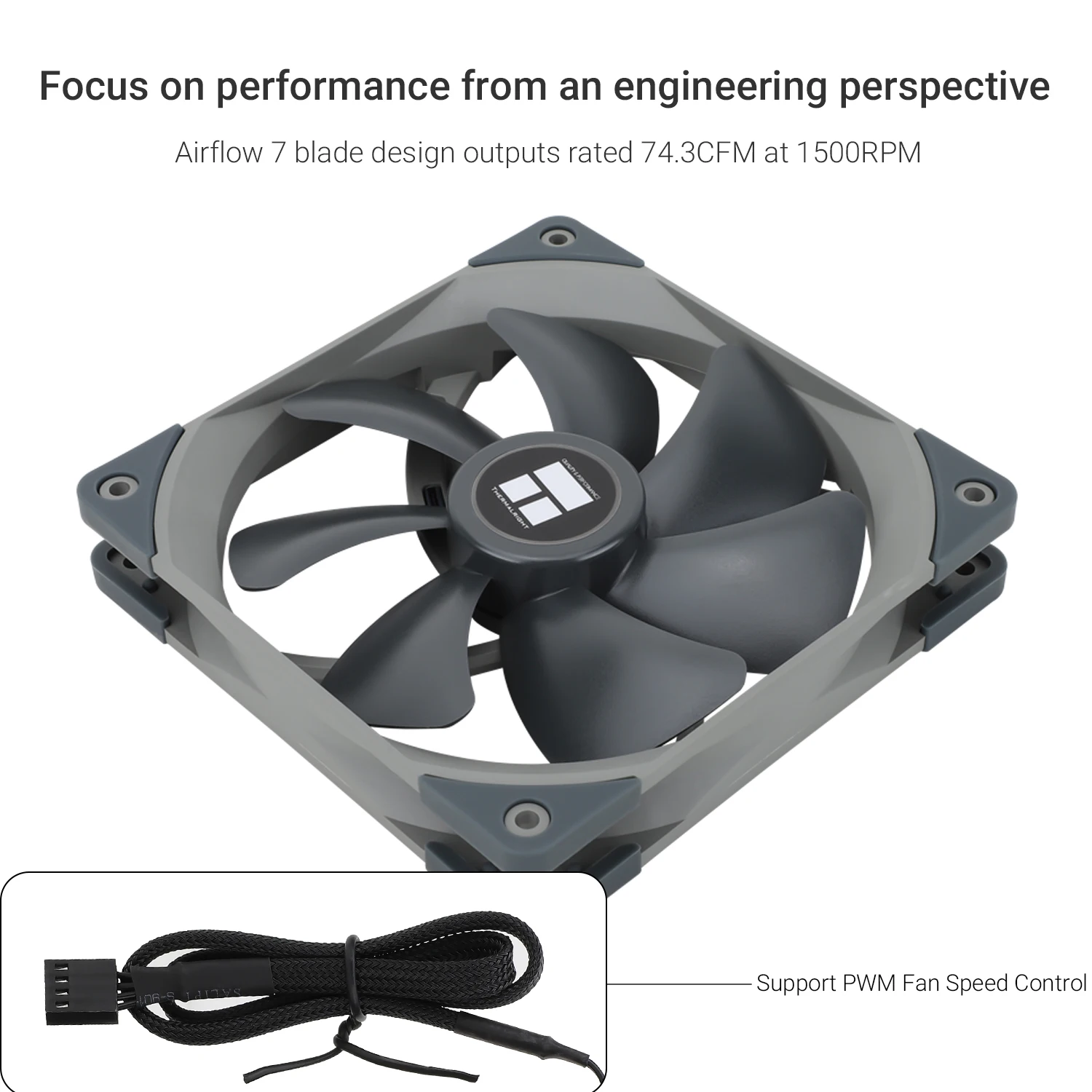 Hermalright 140 mm Gehäuselüfter TL-C14/C14C/C14C-S/C14CW/C14CW-S CPU-Lüfter ARGB 140 mm Balance Fan Balance Performance Fan