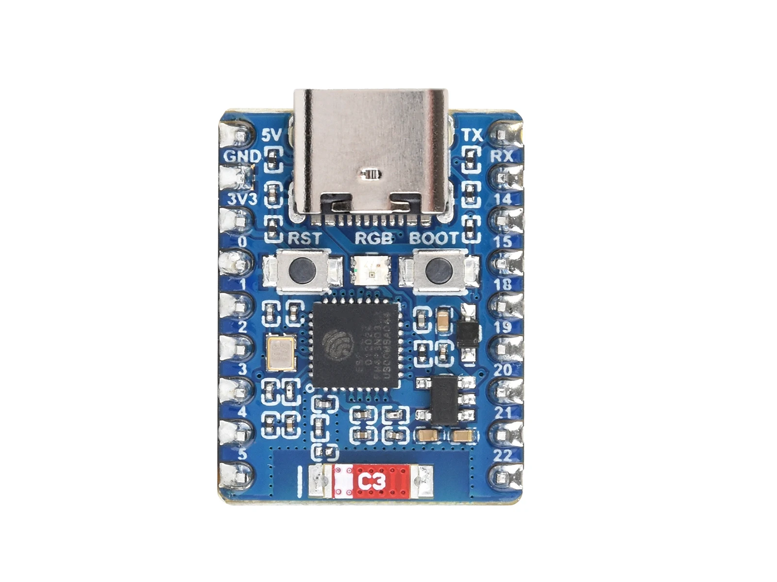 Waveshare ESP32-C6 Mini Development Board, Dual Processors Based on ESP32-C6FH4, 2.4GHz WiFi 6 & Bluetooth 5 Microcontroller