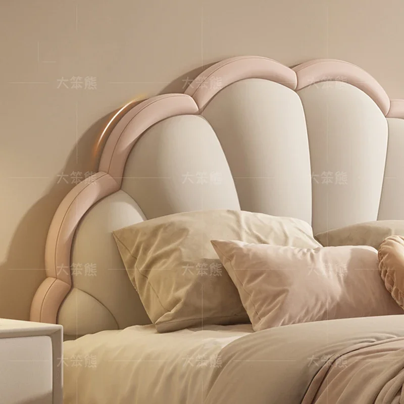Unique Wooden Double Bed Frame Modern Bedroom Twin Full Size Bases Bed Queen Study Trendy Letto Matrimoniale Salon Furniture
