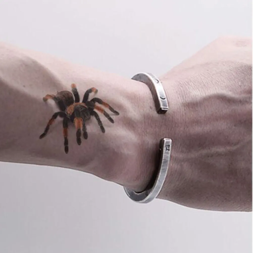 

4pcs Temporary Tattoo Sticker Spider Scorpion Witch Skull Waterproof Body Art Face Decoration Party Supplies For Halloween