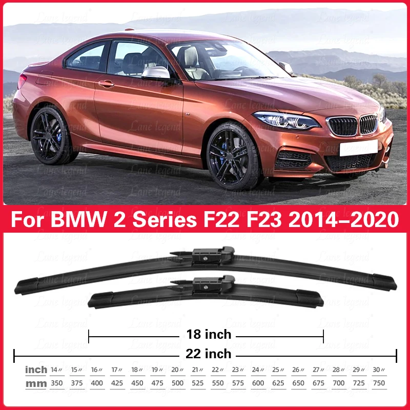 Car Wiper Blades for BMW 2 Series F22 F23 2014~2020 Windscreen Wipers 218i 220i 228i 230i M235i M240i 218d 220d 22d M235i M240i