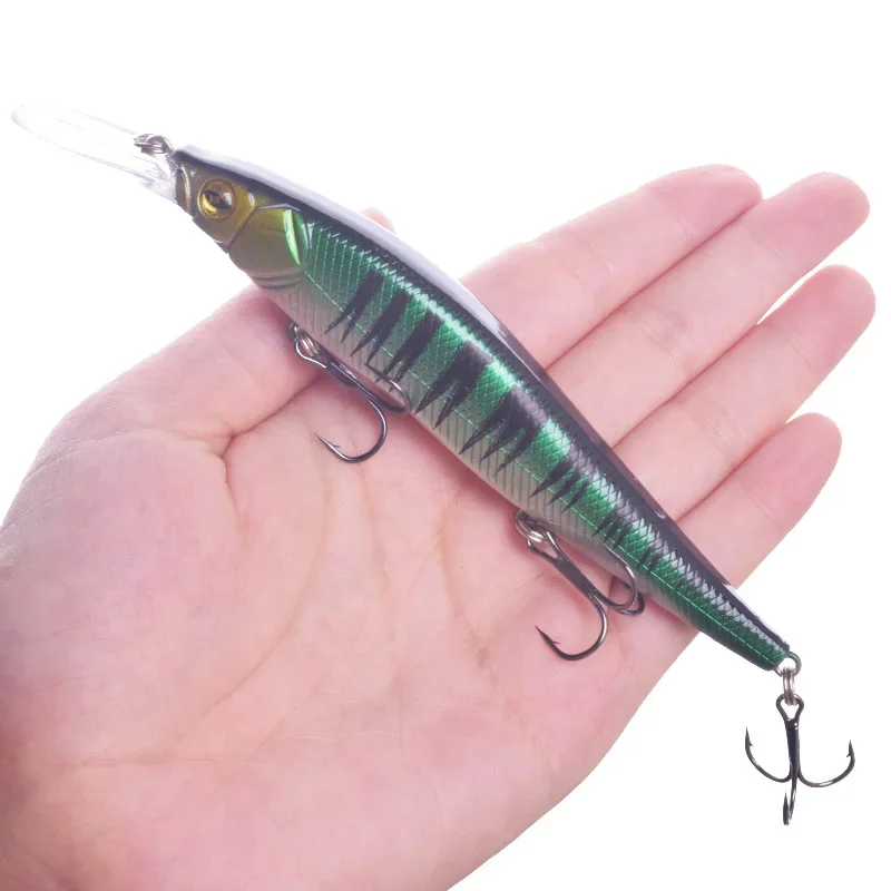 Señuelo Crankbait para lubina flotante japonés ojos tridimensionales