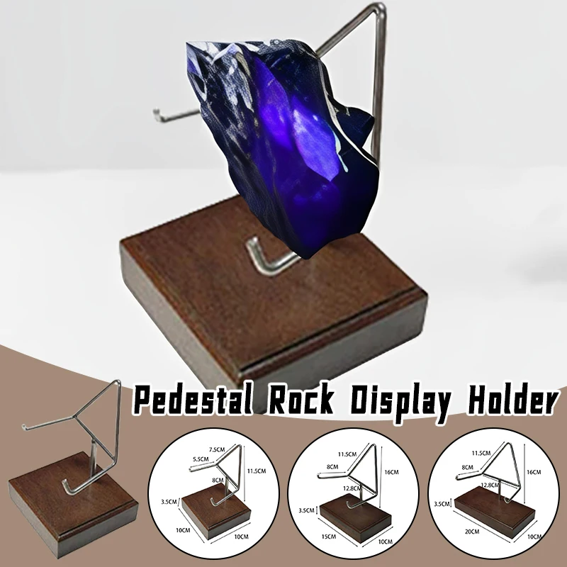 

Metal Arm Display Stand Crystal Mineral Rock Coral Fossils Agate Display Holder Base Photography Props Home Office Table Decor