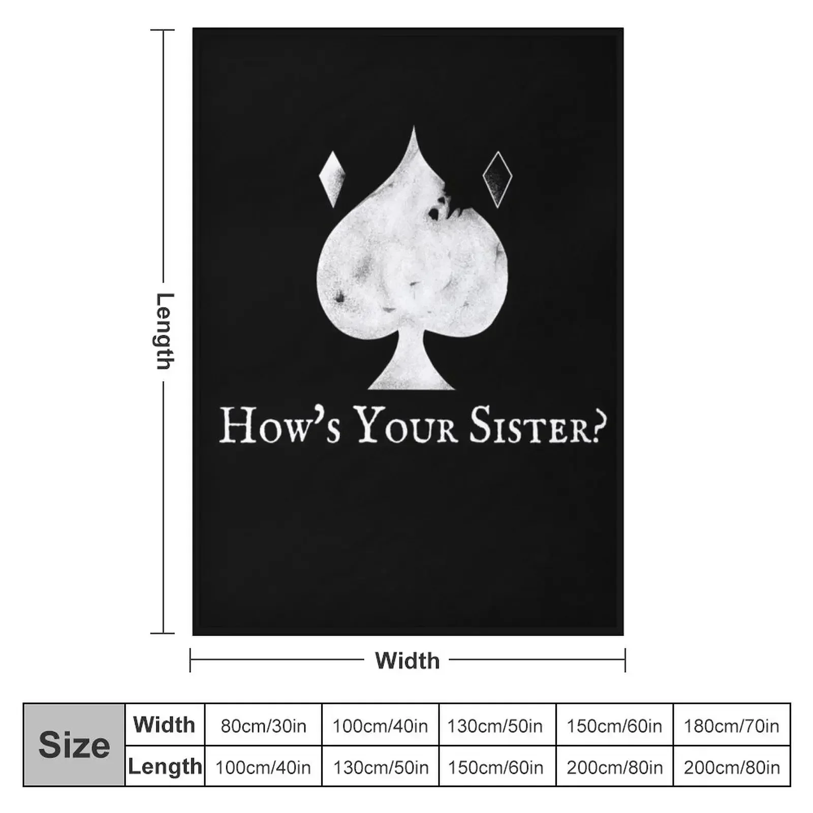 Ace of Spades Throw Blanket funny gift Cute Furry Stuffeds Decoratives Hairy Blankets