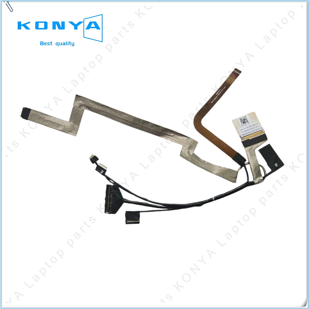 New For Dell Latitude 7389 7390 2-in-1 Series Laptop Ribbon LCD Video Cable Assembly 00R92 2HK08 RF88C DC02C00FT00 FV00 FU00