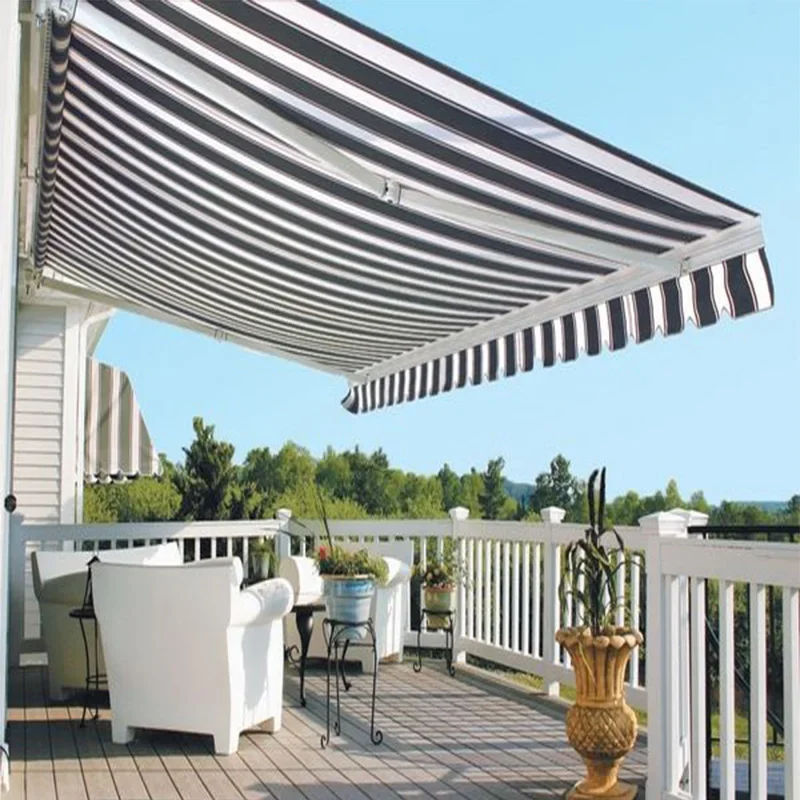 durable motorized awing countryside design backyard sunshade  aluminum gazebo awing