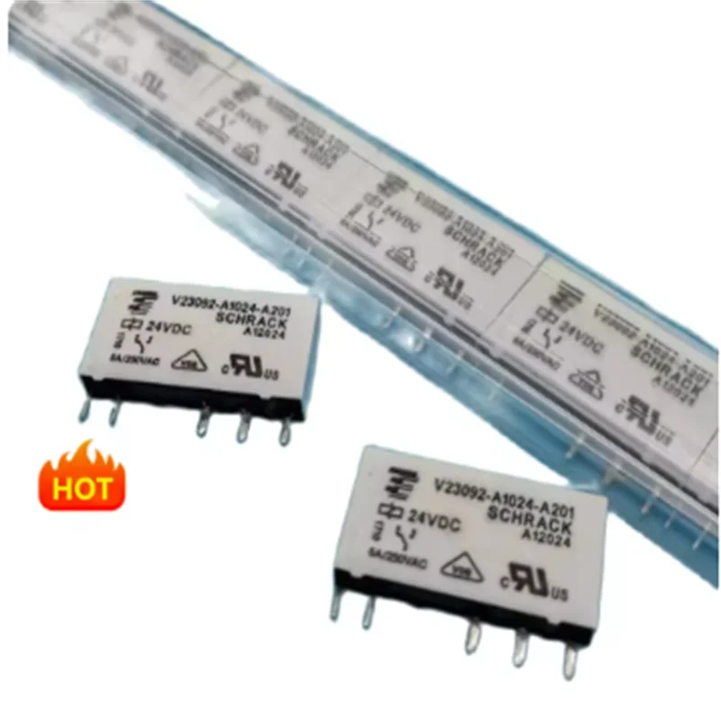 2PCS New V23092-A1024-A201 SCHRACK/Tyco 24VDC/6A 5-foot set of converted DC electromagnetic relays