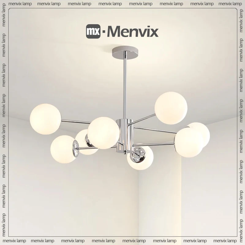 Glass Ball Chandelier Lamp Ceiling Fixtures for Living Room Modern Nordic E27 Magic bean Kitchen Island Decoration Home Light