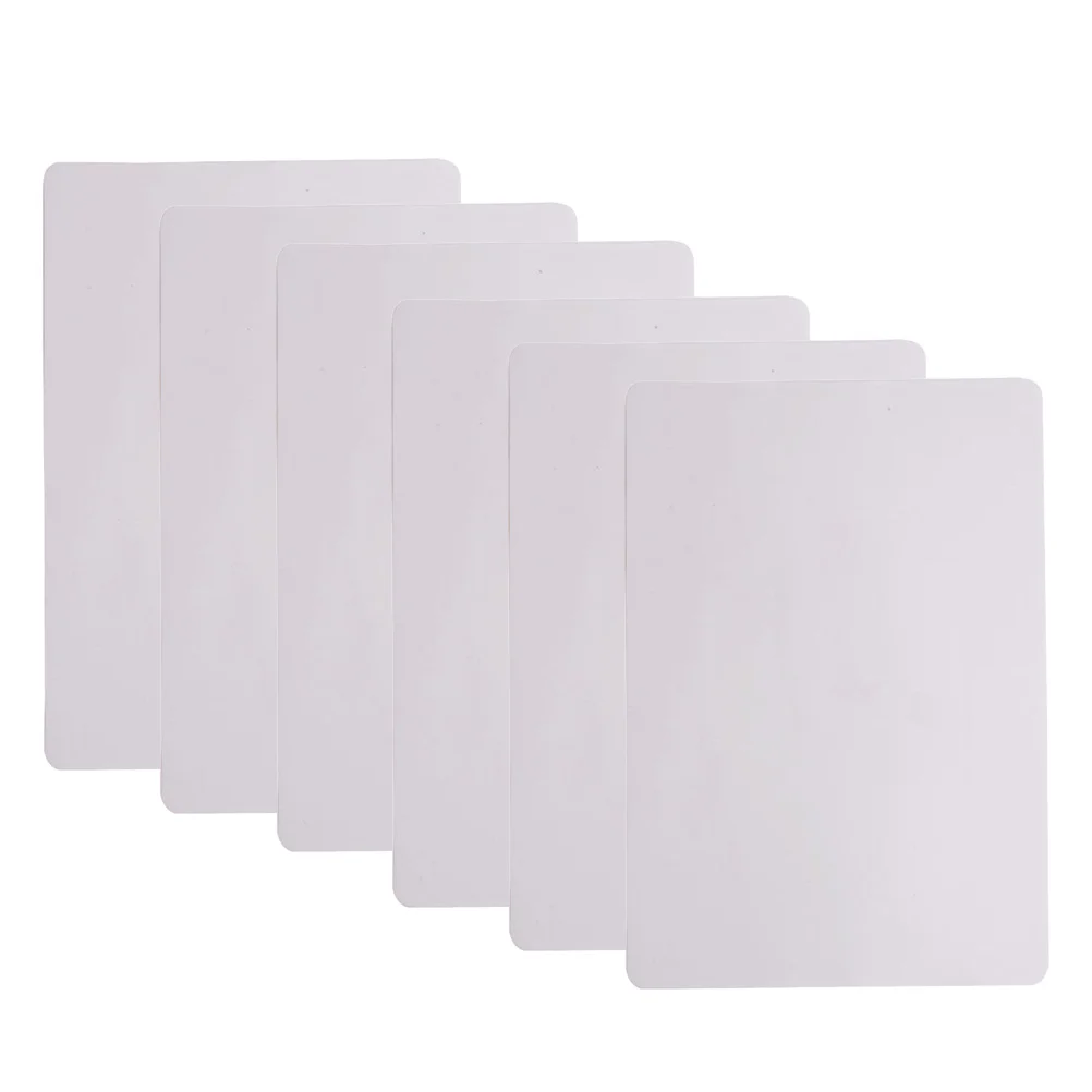 Feuilles vierges de peau de pratique en Silicone, 6 pièces, pour débutants en tatouage, matériau synthétique Flexible blanc, aide à l'entraînement