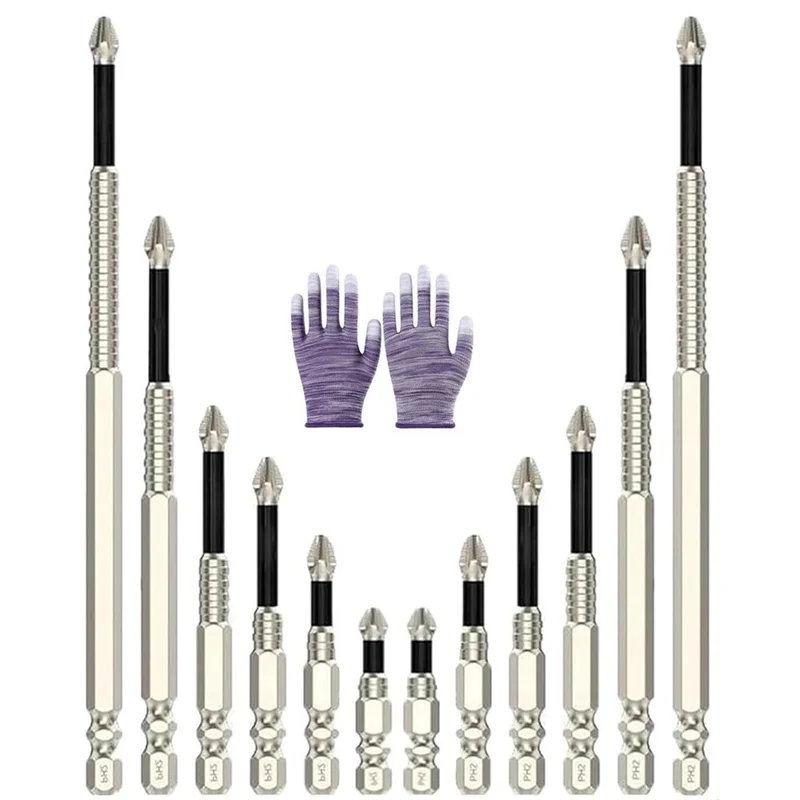 

ABPR-Visulong Drill Bits, Hardpointing Screw Bits, Visulong High-Magnetic Screwdriver Drill Bit Set,Screwdriver Drill Bit