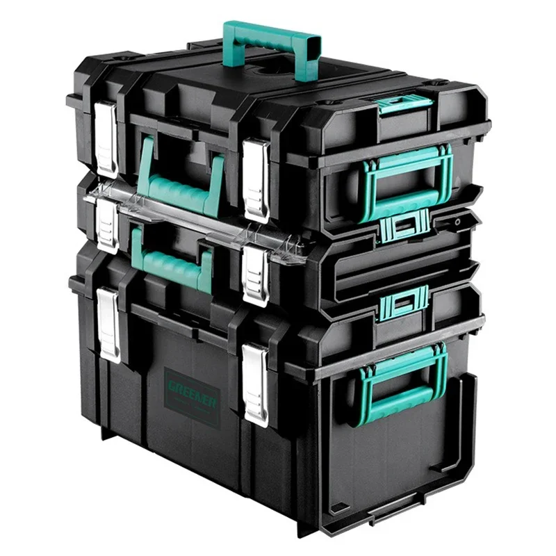 Multifunctional Hardware Toolbox Plastic Hard Case Suitcase Repair Tools Car Tools Mechanical Workshop Accessory Storage Box