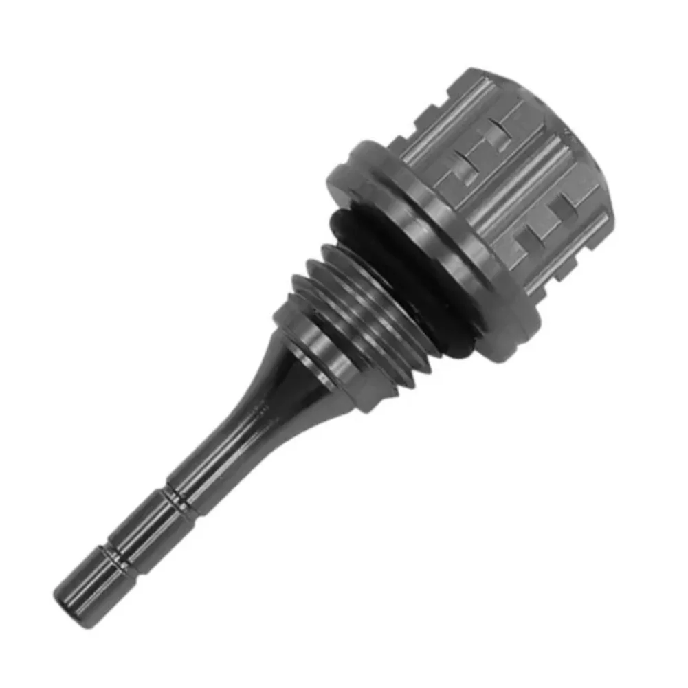 Motorcycle Accessory CNC Aluminum Alloy Oil Dipstick with Hexagonal Plum Blossom Shape for Improved Functionality