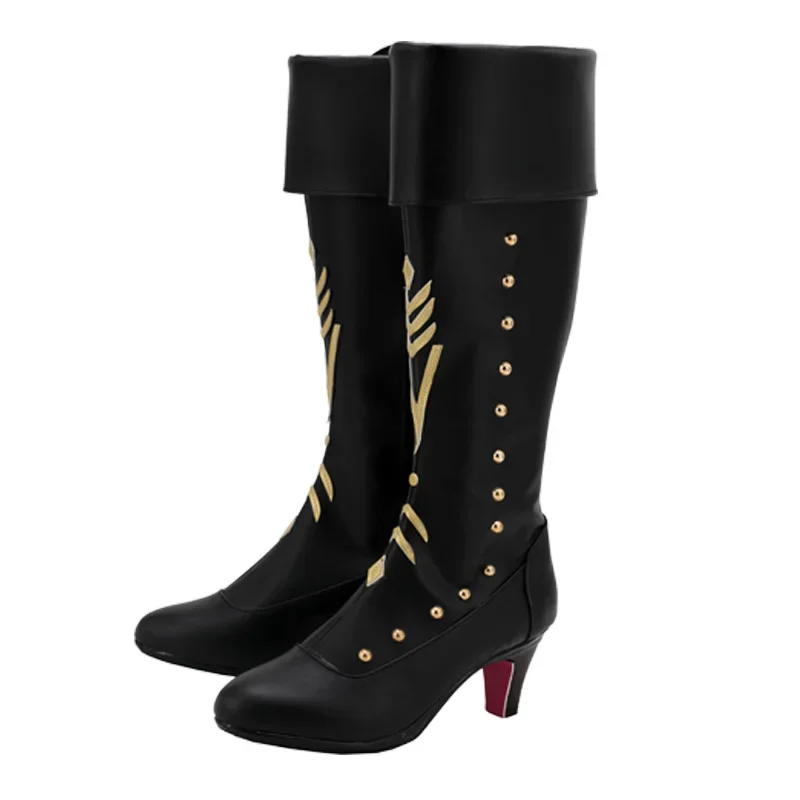 Chaussures d'Hiver pour Cosplay de Reine Elsa et Anna, Bottes Hautes de Princesse, pour Femme Adulte