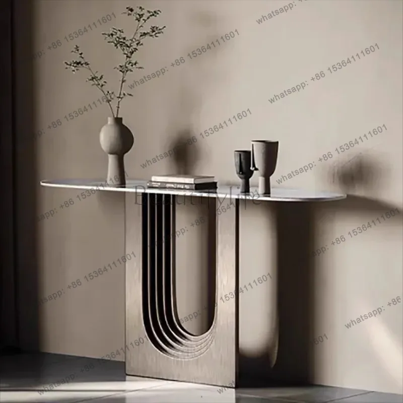 

Premium Design Console Table Nordic Luxury Modern Entrance Hall Console Table Trendy Living Room Tavolo Salotto Furniture