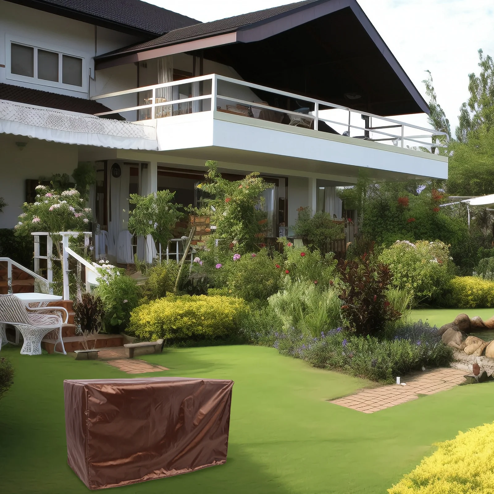 الثقيلة في الهواء الطلق غطاء مقعد أريكة مقاوم للماء مقاوم للثلج فناء مقاعد البدلاء غطاء الأثاث غير نافذ للمطر حديقة أثاث مقاوم للثلج #2