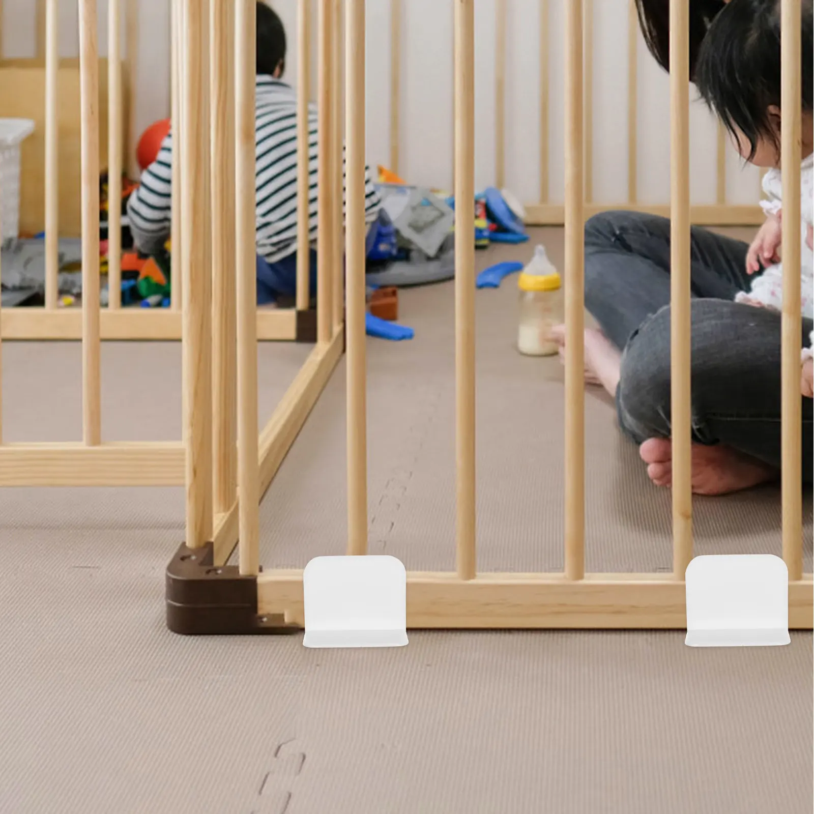 

10 шт. фиксаторов-присосок для детского манежа, противоскользящие зажимы для крепления к полу, аксессуары для безопасности малышей, сменные детали