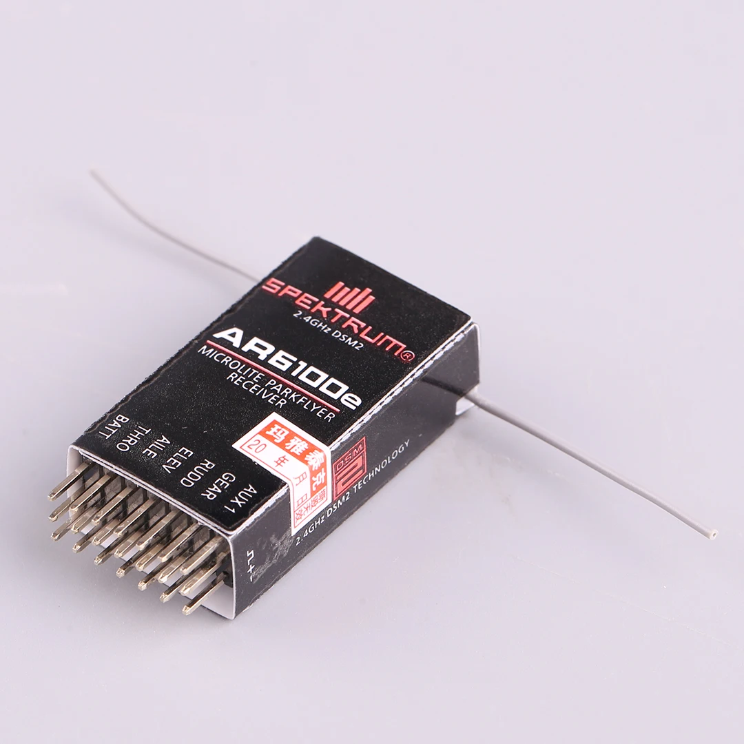 2.4Ghz RC 6CH AR6100e DSM-2 Receiver 6 Channel Acceptor Support DX6i/DSX9/DSX11/DSX12 DX6/DX6i/DX7/DX8