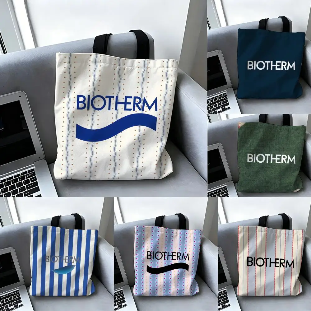 Bolsos de almacenamiento de maquillaje B-Biotherm, bolso informal para mujer, bolso con asa superior para axila, bolsos de viaje para compras para mujer