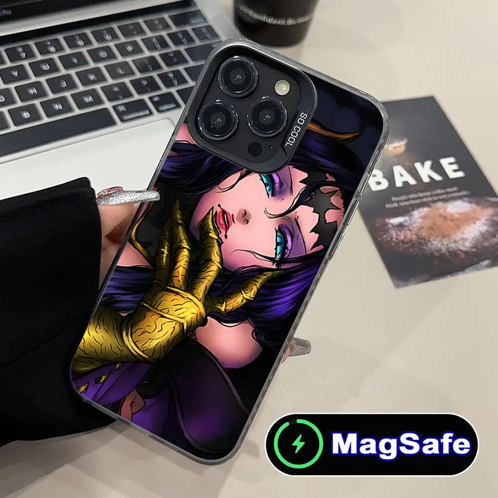 Anime Lilithmon Mobile Phone Case for iPhone 17 16 15 14 13 12 11 Air Pro Max Plus MagSafe Translucent Colorful Cover Smartphone
