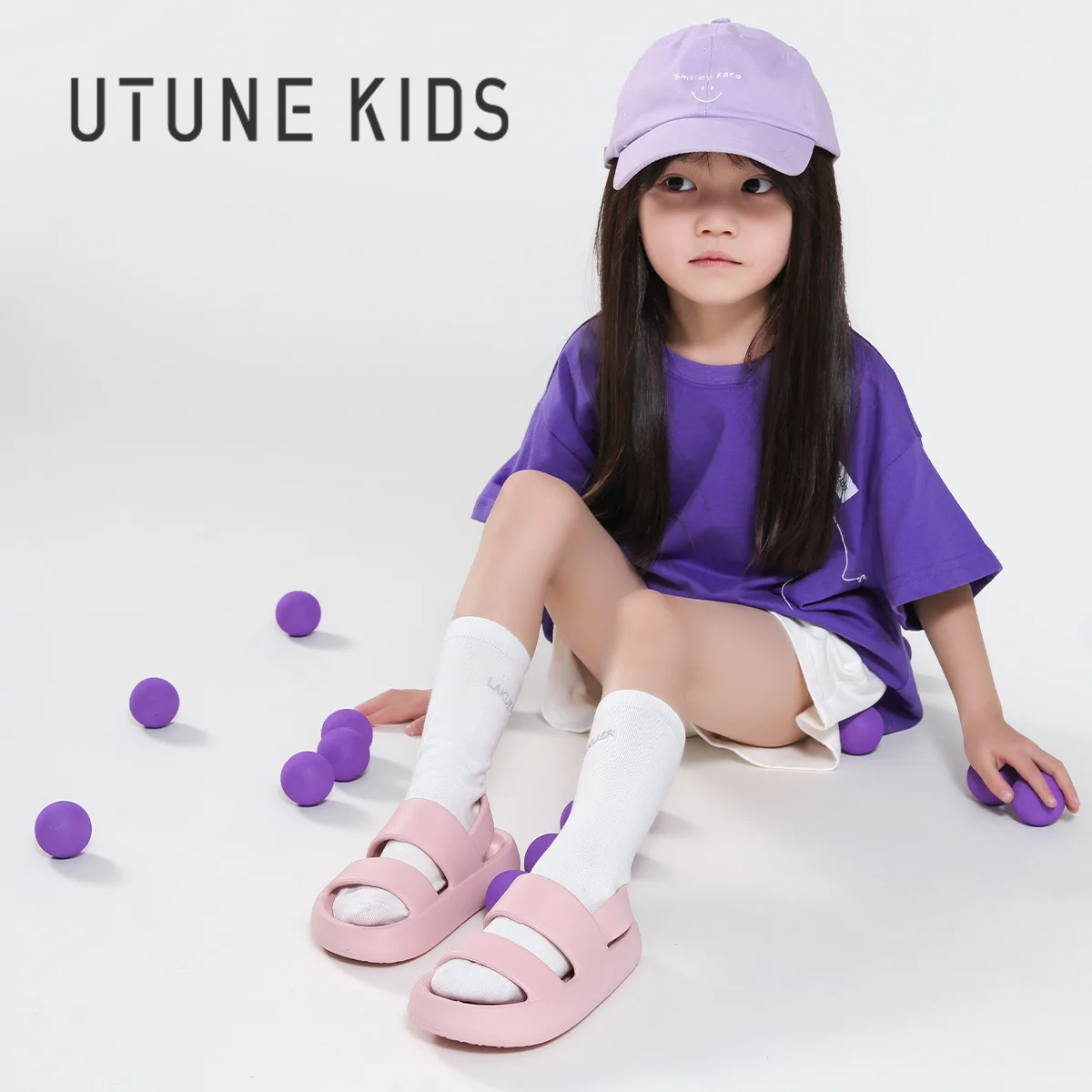 UTUNE Child Summer Sandals EVA Eco-friendly Footwear Soft Light Kids Shoes 4 to 10 Years Girls Boy Casual Beach Outside Sandals