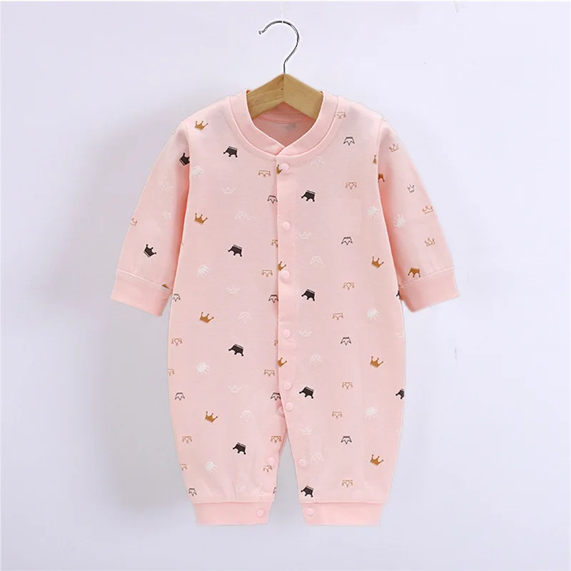 2024 New Spring Baby Clothing Newborn Boys Girls Long sleeved Climbing Clothing Baby Jumpsuit Romper 0-12month