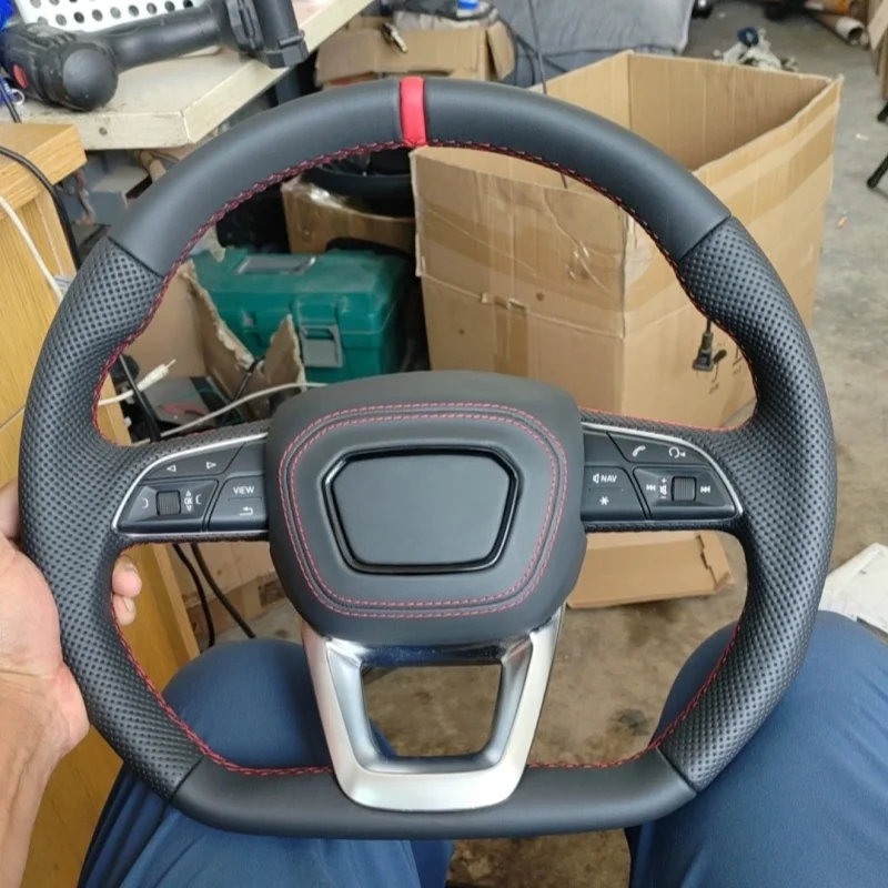New Model Steering Wheel For Audi A5L  A5L A6L A7 Q5L Upgraded Flat-bottom Sports Multi-Function Steering Wheel Suitable