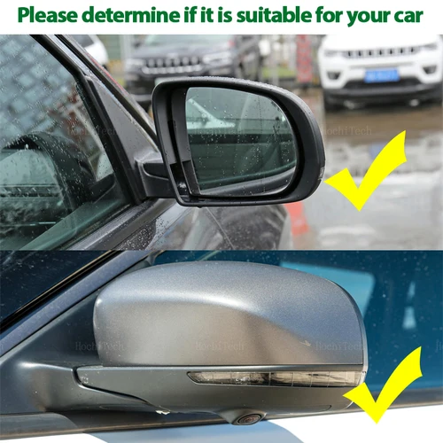 Imagen 2 del producto Para Jeep Compass MP 2017-2022, accesorios, espejo lateral izquierdo y derecho, retrovisor de cristal