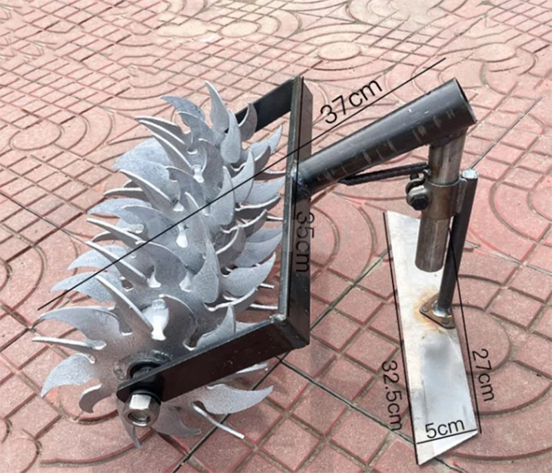 Taman Baru Melonggarkan Tanah Rumput Aerator Thatch Scarifier Rake Roll Kultivator