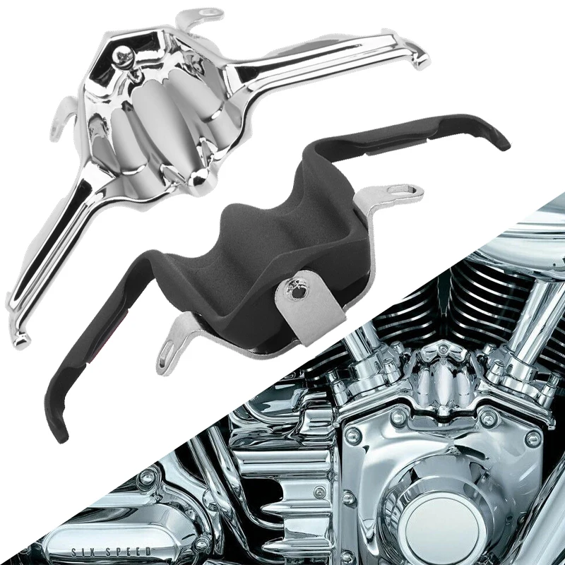 

Chrome/Black Tappet Lifter Block Accent Cover For Harley Twin Cam 1999-2017 Street Glide Road King Electra Glide Dyna Breakout