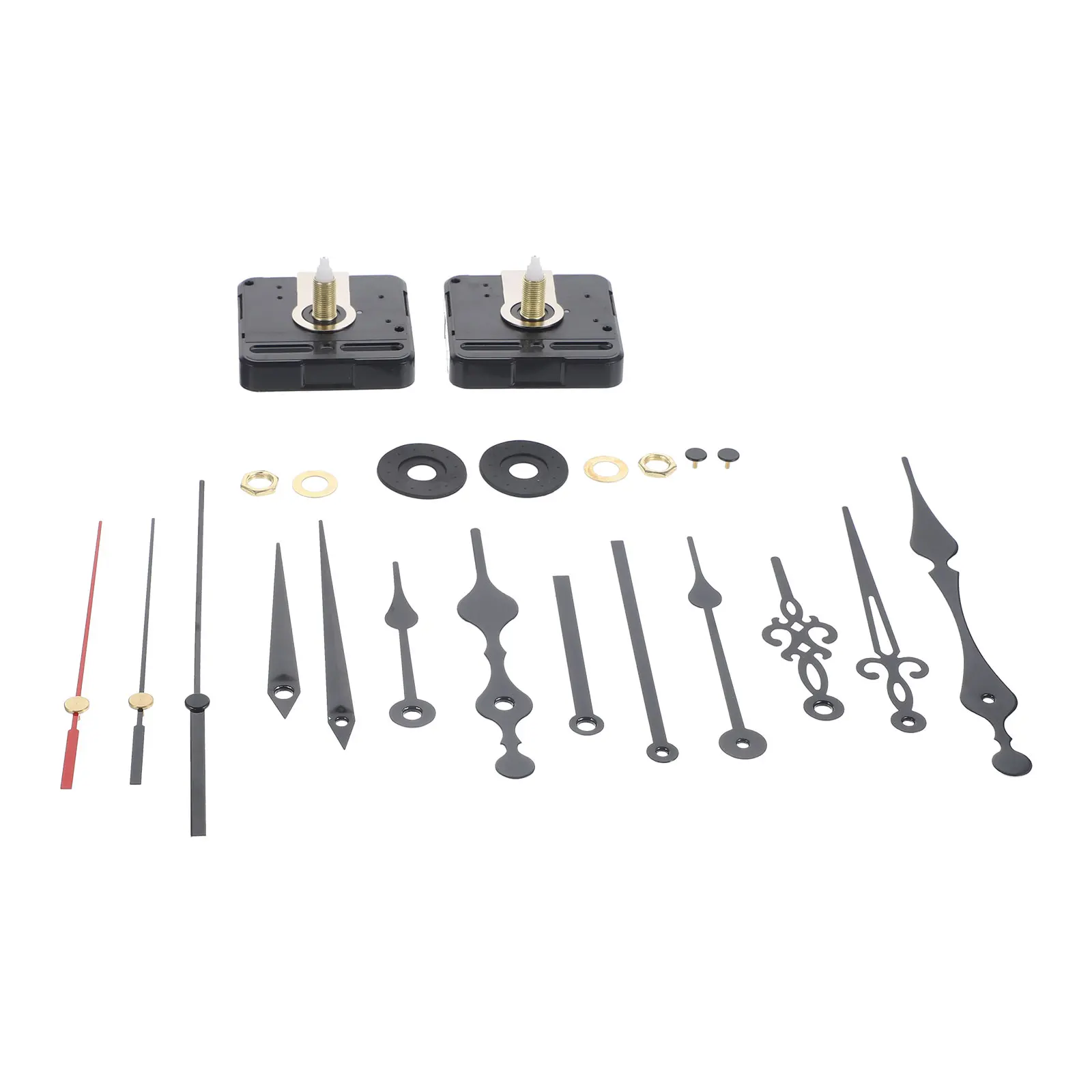 

DIY Clock Kit Wall Movement Suite Repair Mechanism Replacement Iron Parts Mute Scan Quiet Precision Durability Plastic