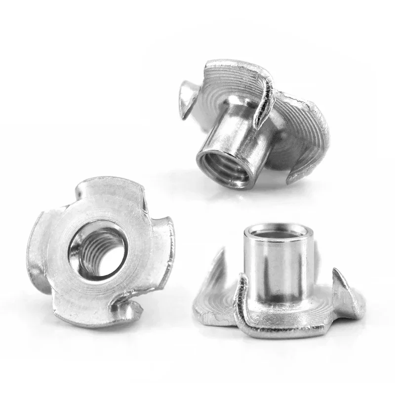 M4 M5 M6 M8 M10 1/4-20 5/16 3/8 304 Edelstahl Vierklauenmutter Lautsprecher T-Mutter Blind-Einsteckmutter Möbelbeschlag – Detail 3