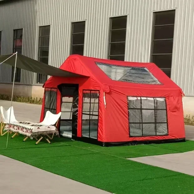

Outdoor Camping Inflatable Tent, Three-story Big Window, Bright and Transparent, Rainproof and Wind-resistant.