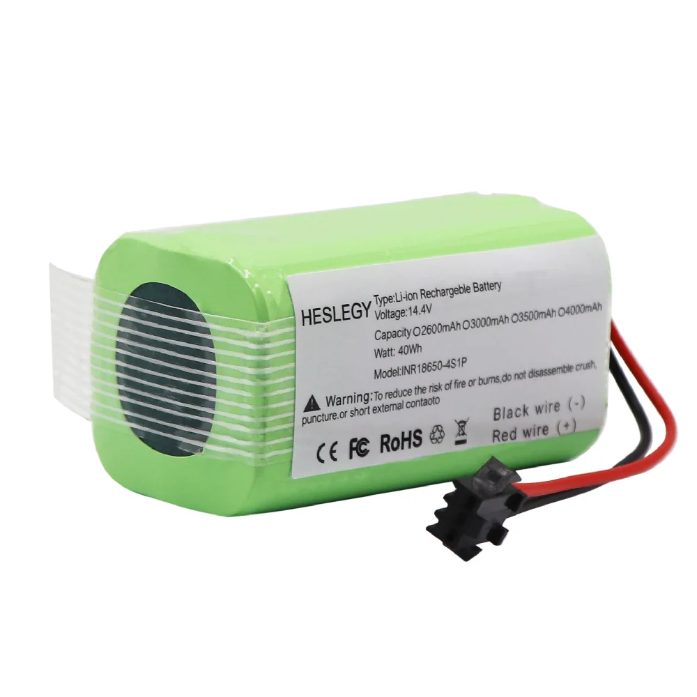 14.4V 2600mAh Li-ion Battery for Conga Excellence 950 990 1090 1790 1990 Deebot N79S N79 DN622 Eufy Robovac 11S 12 X500