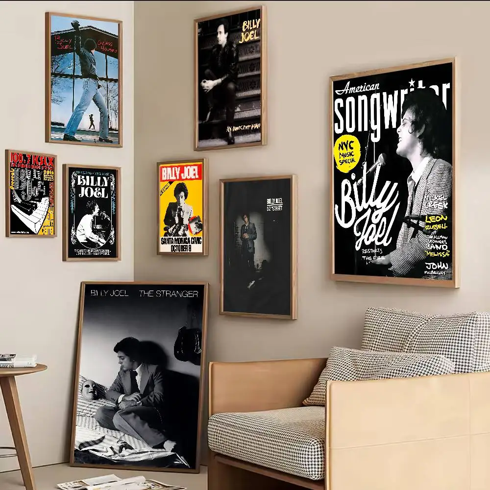 Rock Singer Billy Joel Classic Vintage Posters Decoracion Painting Wall Art White Kraft Paper Kawaii Room Decor