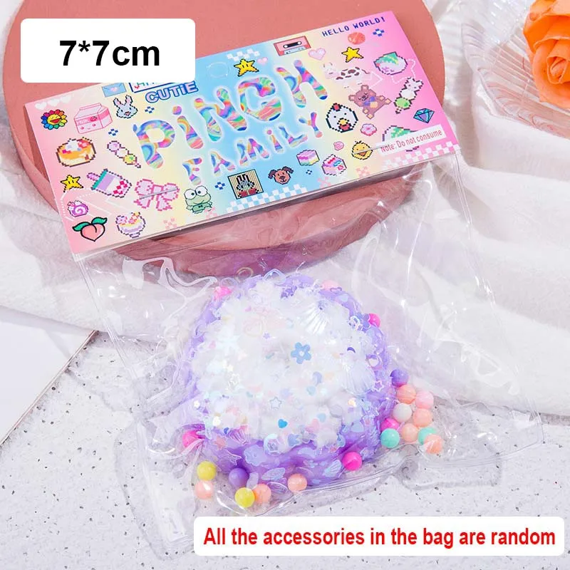 Suave púrpura patata dulce Taro pastel Mochi suave pegajoso calmante juguete de relajación apretar gofre juguete polvo pies regalos blandos