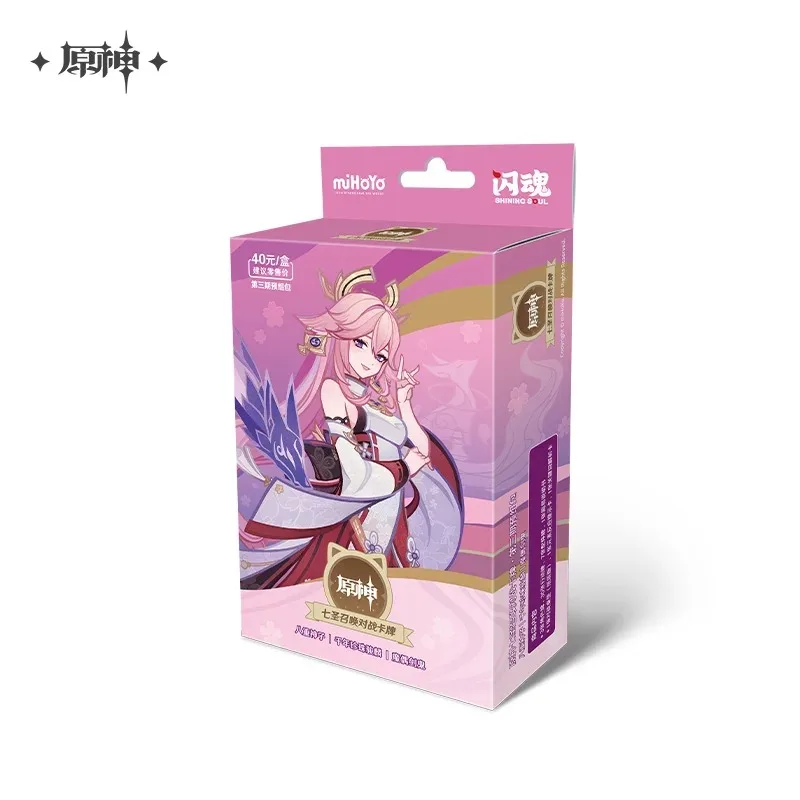 Genshin Impact: Genius Invokation TCG Card - مجموعة ألعاب معززة للرصاص الثالثة، بطاقات ألعاب تنافسية على الطاولة، هدايا ألعاب