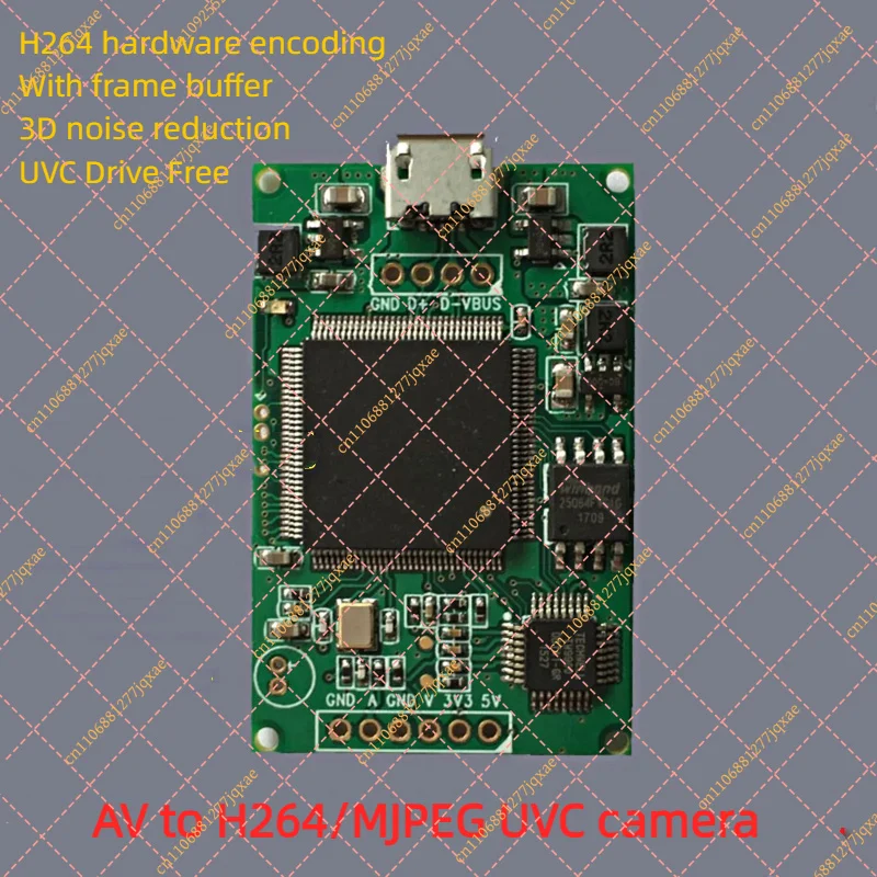 AV to USB Video Capture Card with H.264 Hardware Encoding, UVC Driver-Free & OTG Supported