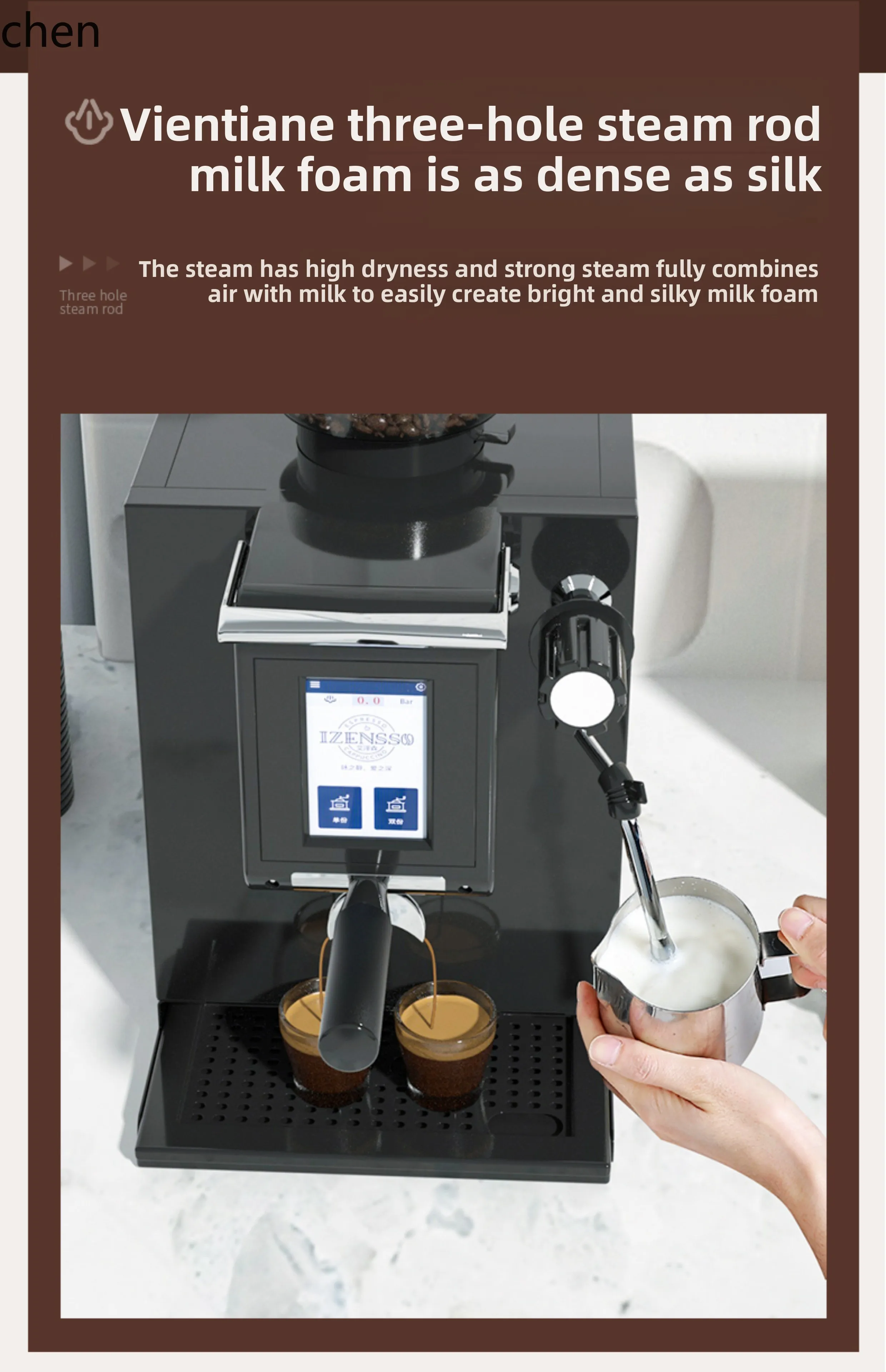 Rettificatrice commerciale semiautomatica per caffetteria per tè al latte ZML