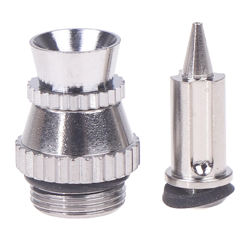 0.3mm Tip Metal Spray Nozzle Replacement Kit With Protective Covers Uncharged Airbrush Spray Gun Accessories Spare Parts Set