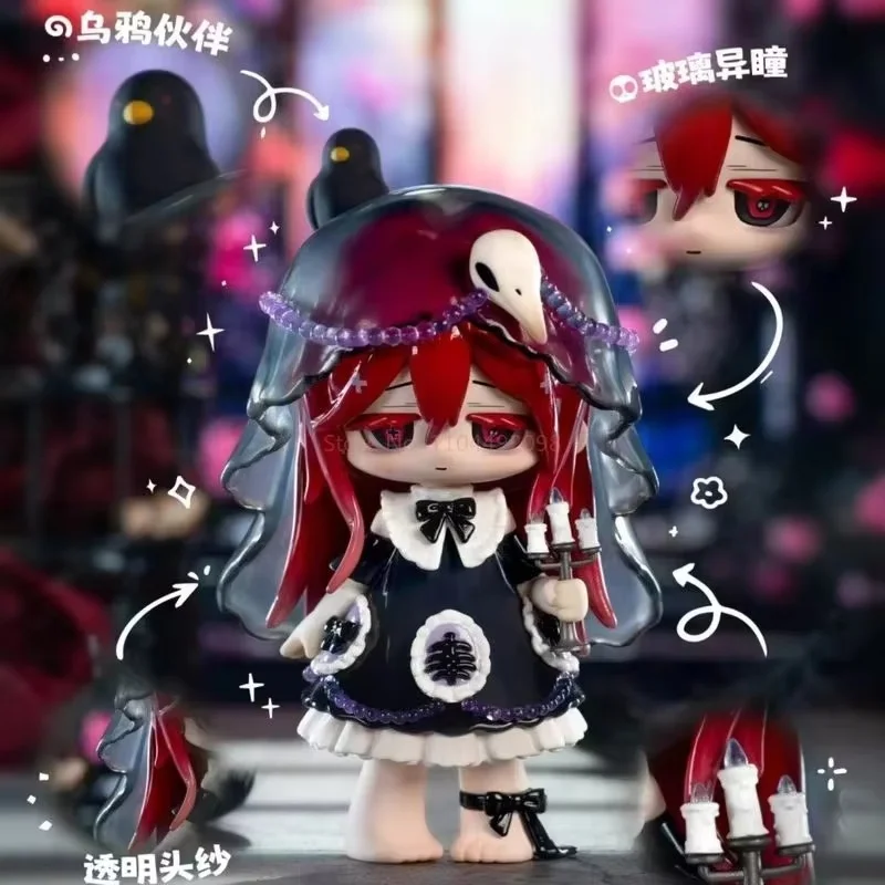 

Новая распродажа, подлинная Missy Sweet Mourning Loli V2 Crow Paradise Series, слепая коробка, модная милая игрушка, украшение для рабочего стола, подарок на день рождения для девочки