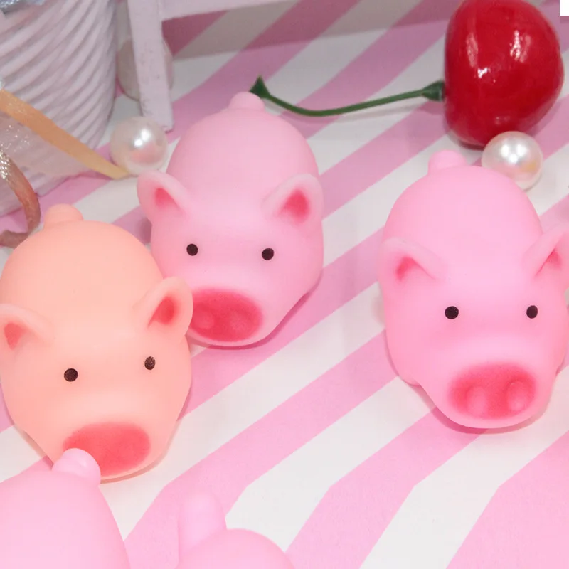 1Pc Stress-relieving Pig Sound Fidget Toy Pinch Fun Stress Ball Vent Squirrel Cup Prank Toy Antistress Toy Small Squeeze Toys