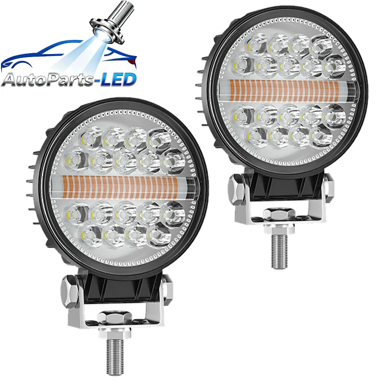 

4pcs Combo LED Light Work Light Offroad Automobile Truck Driving Searchlight for Jeep Truck 4X4 Car SUV ATV Barra LED Headlight